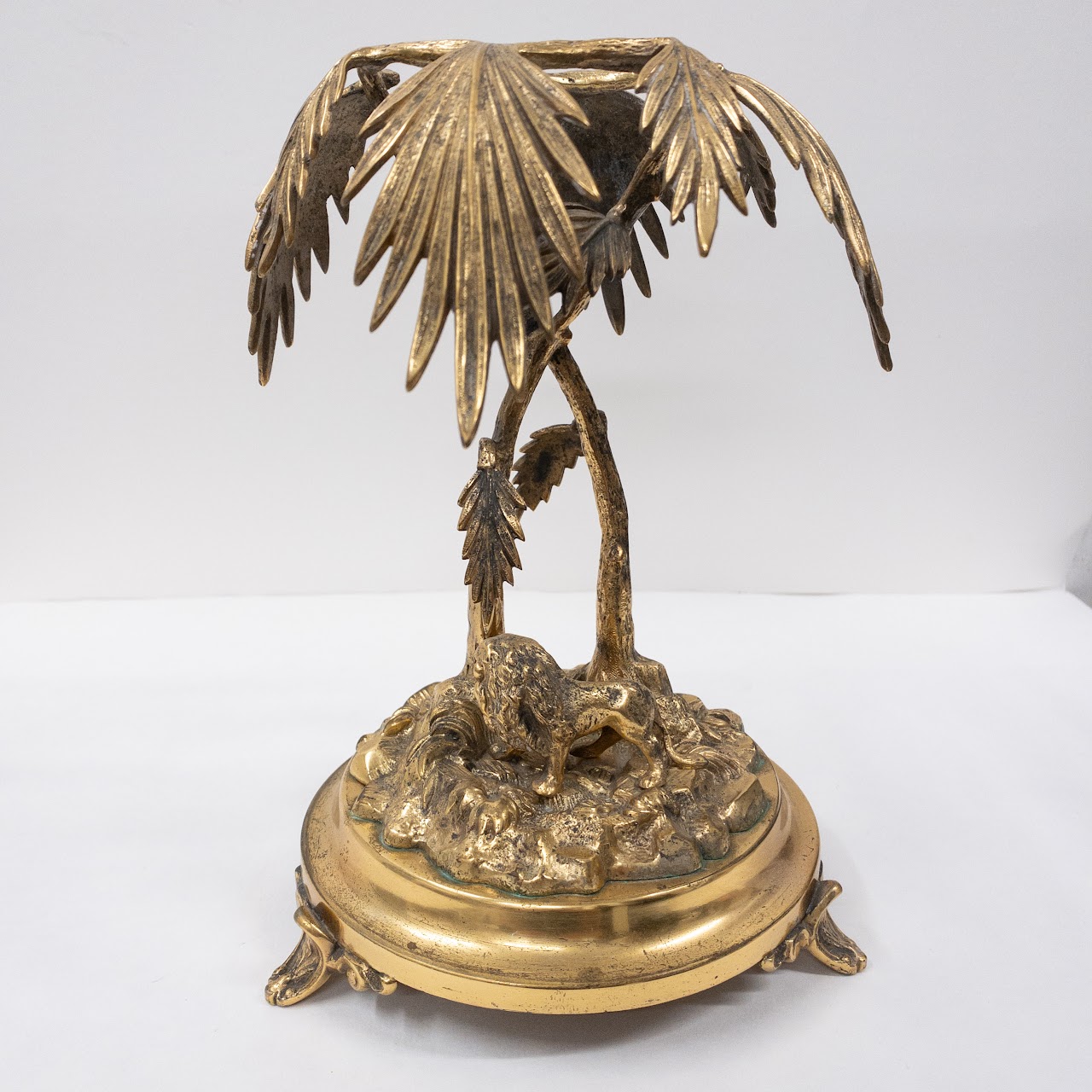 Hollywood Regency Style Brass Epergne