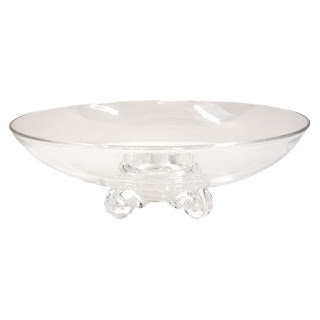 Steuben Scroll Footed Centerpiece Bowl