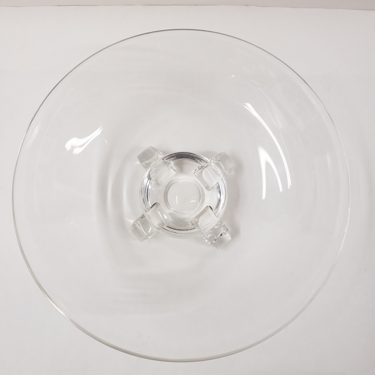 Steuben Scroll Footed Centerpiece Bowl