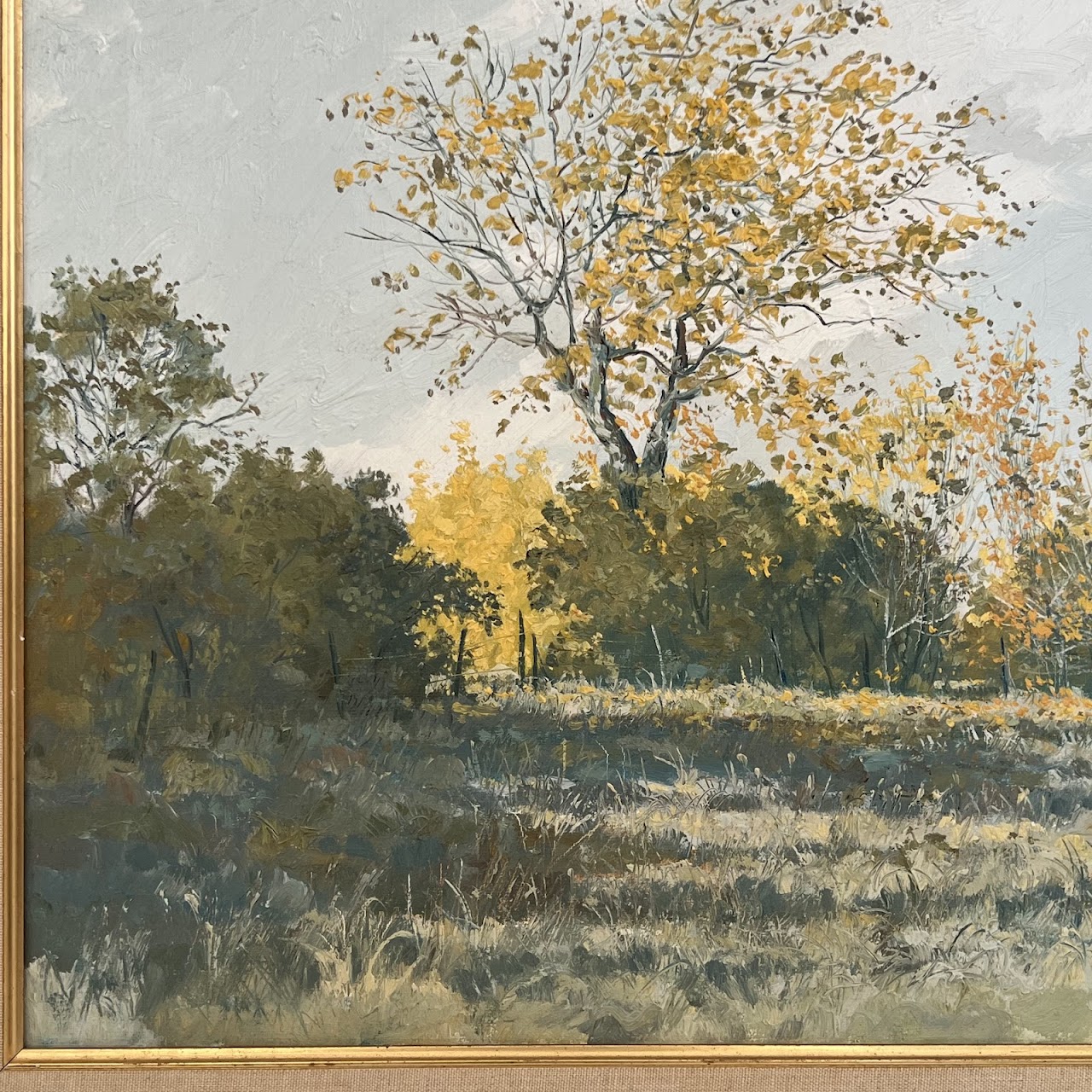 Bill Zaner Signed Oil Landscape Painting, 1970