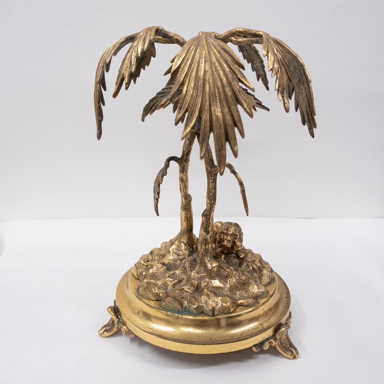 Hollywood Regency Style Brass Epergne