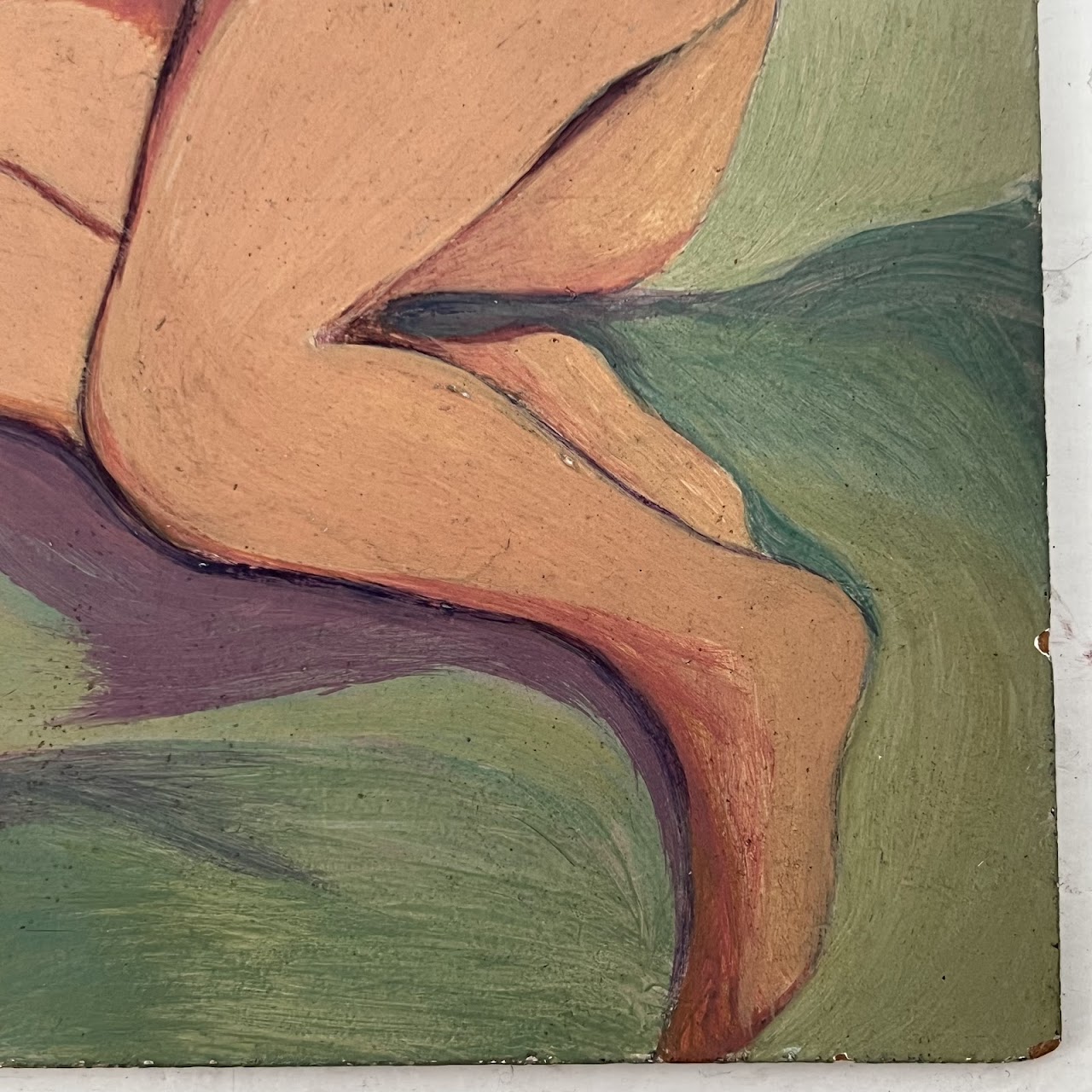 S.G. Jacobson Reclining Nude Signed Oil Painting