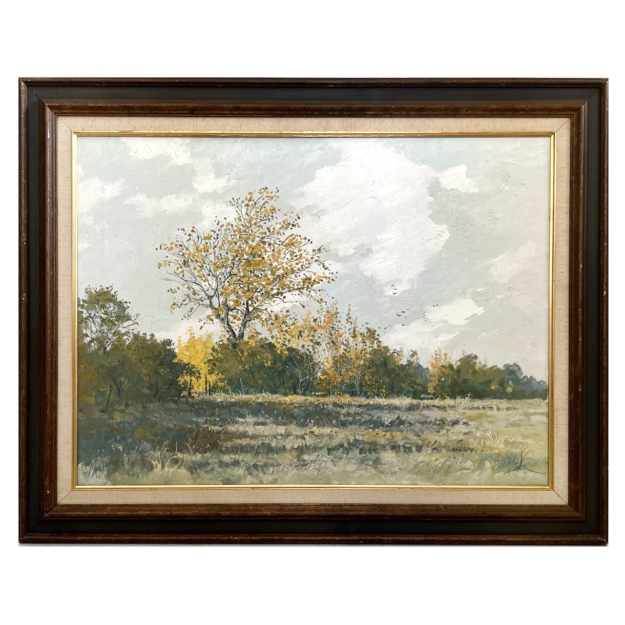 Bill Zaner Signed Oil Landscape Painting, 1970