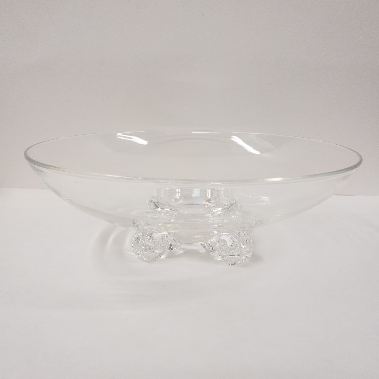 Steuben Scroll Footed Centerpiece Bowl