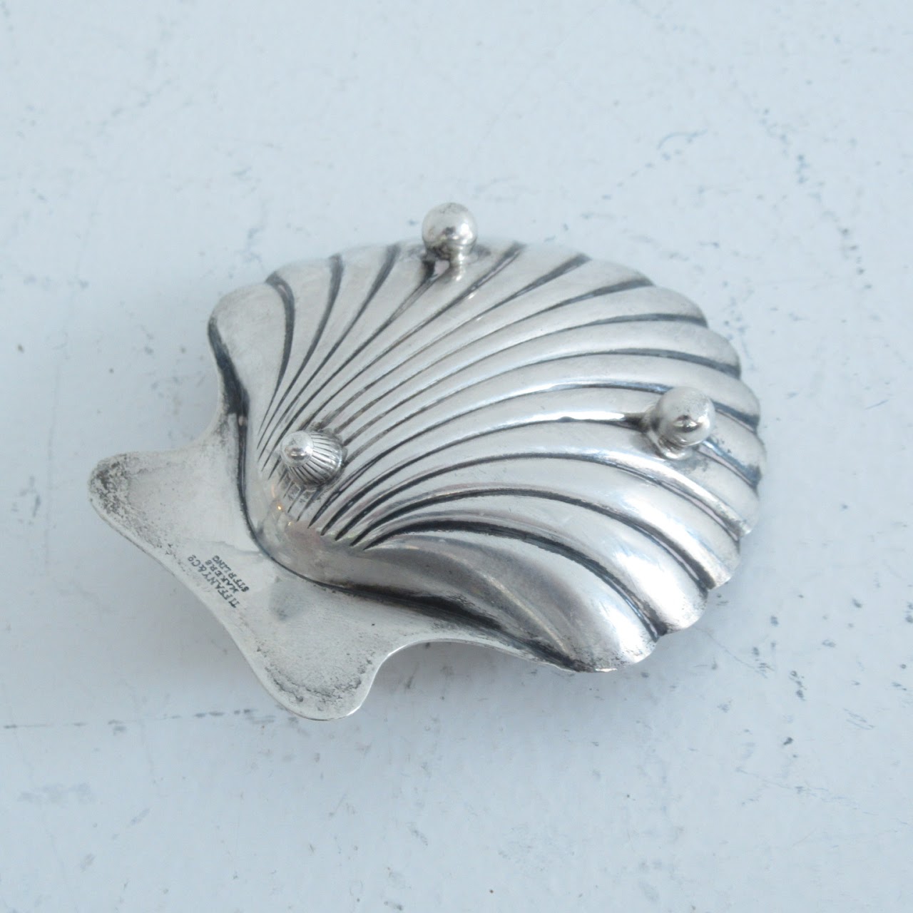 Tiffany & Co. Sterling Silver Seashell Pen Holder