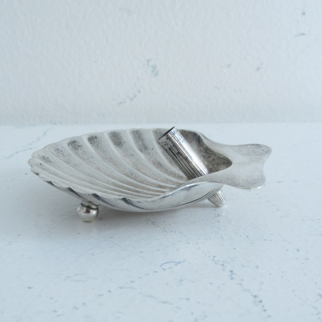 Tiffany & Co. Sterling Silver Seashell Pen Holder