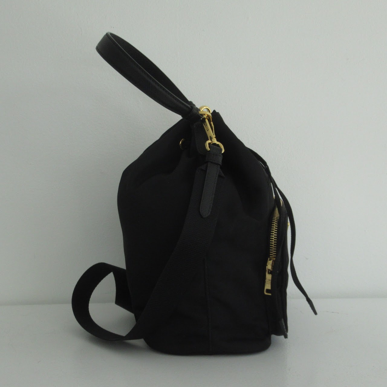 Prada Tessuto Drawstring Bucket Bag