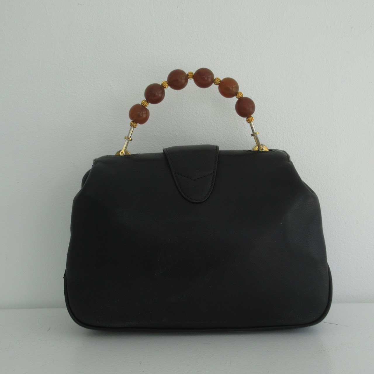 Gucci Vintage Bead Handle Bag