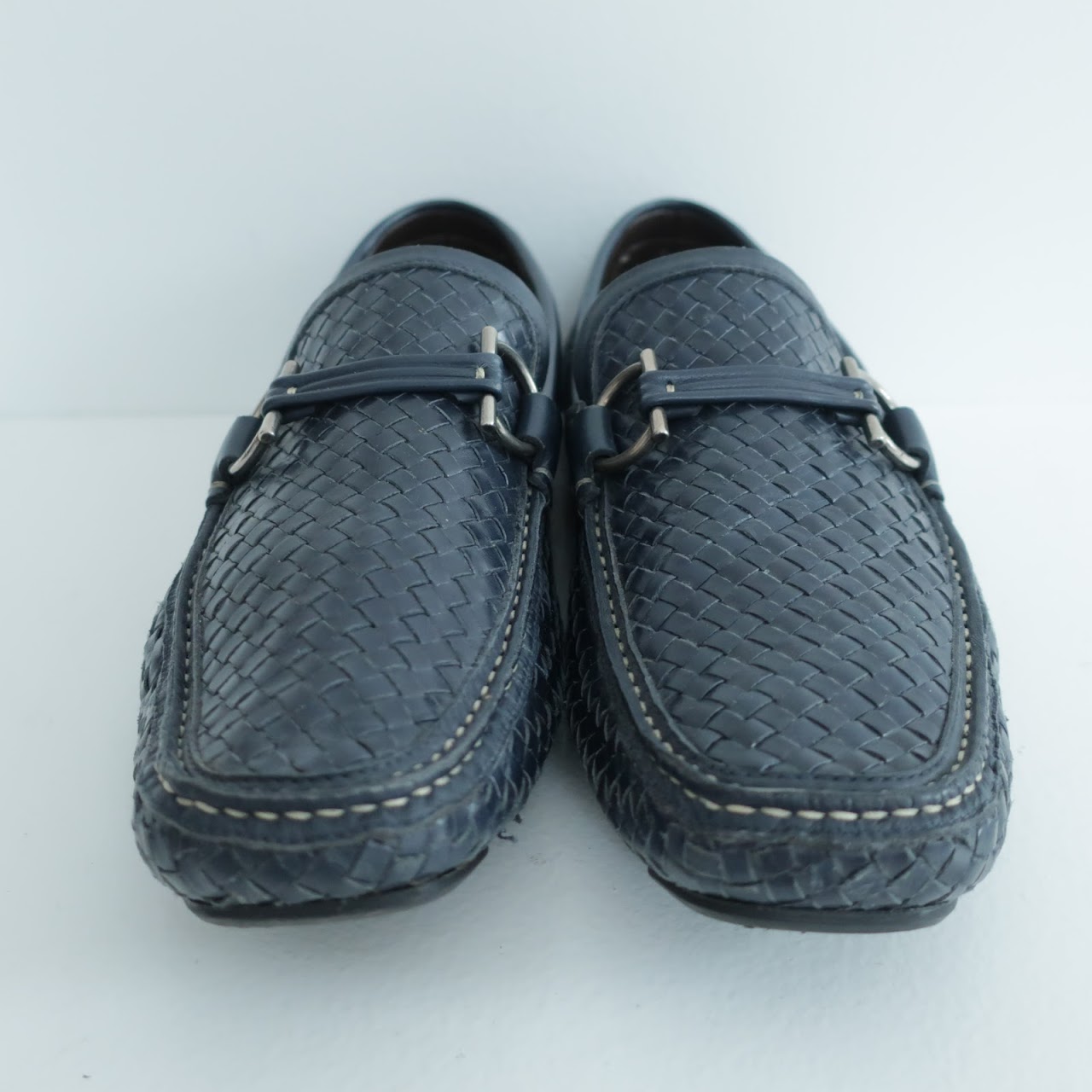 Salvatore Ferragamo Woven Leather Loafers