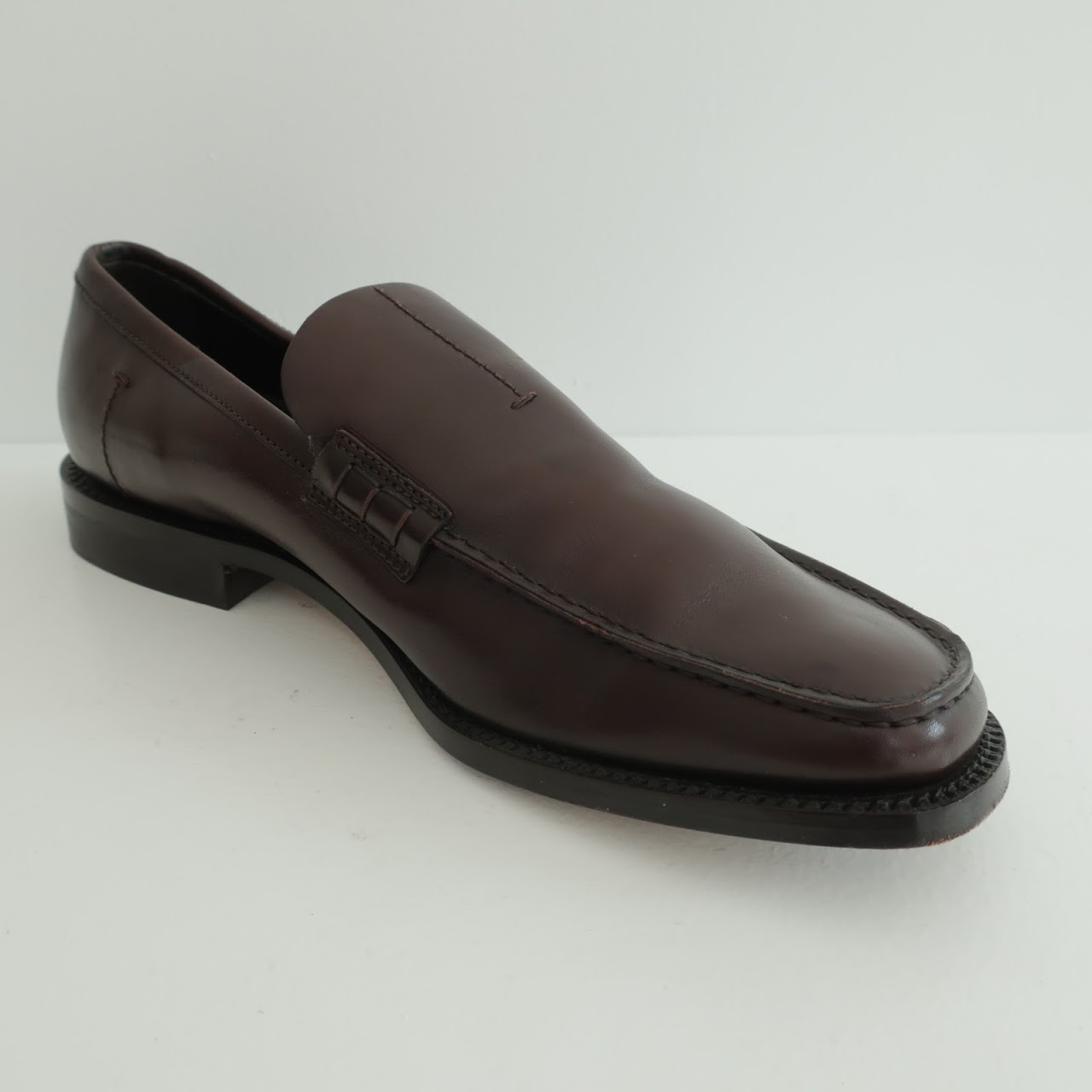 Prada Brown Leather Loafers