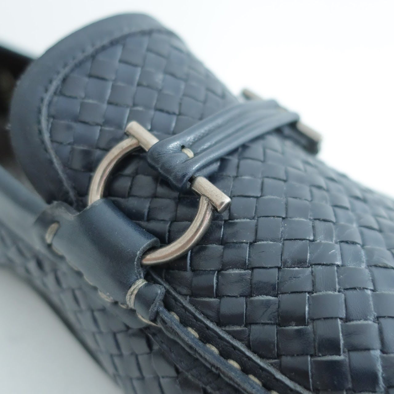 Salvatore Ferragamo Woven Leather Loafers