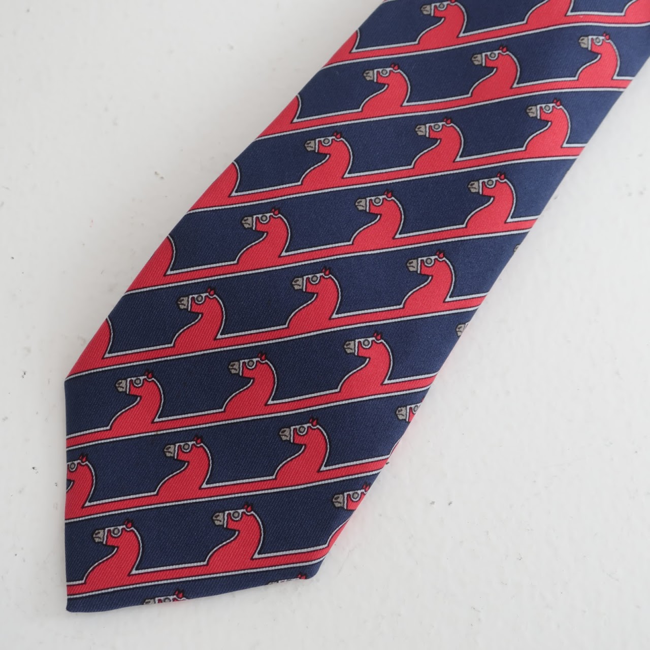 Hermès Red Horse Tie