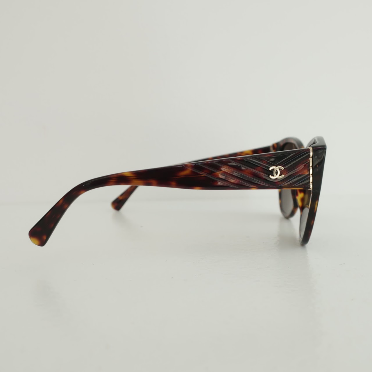 Chanel Faux Tortoise Shell Sunglasses