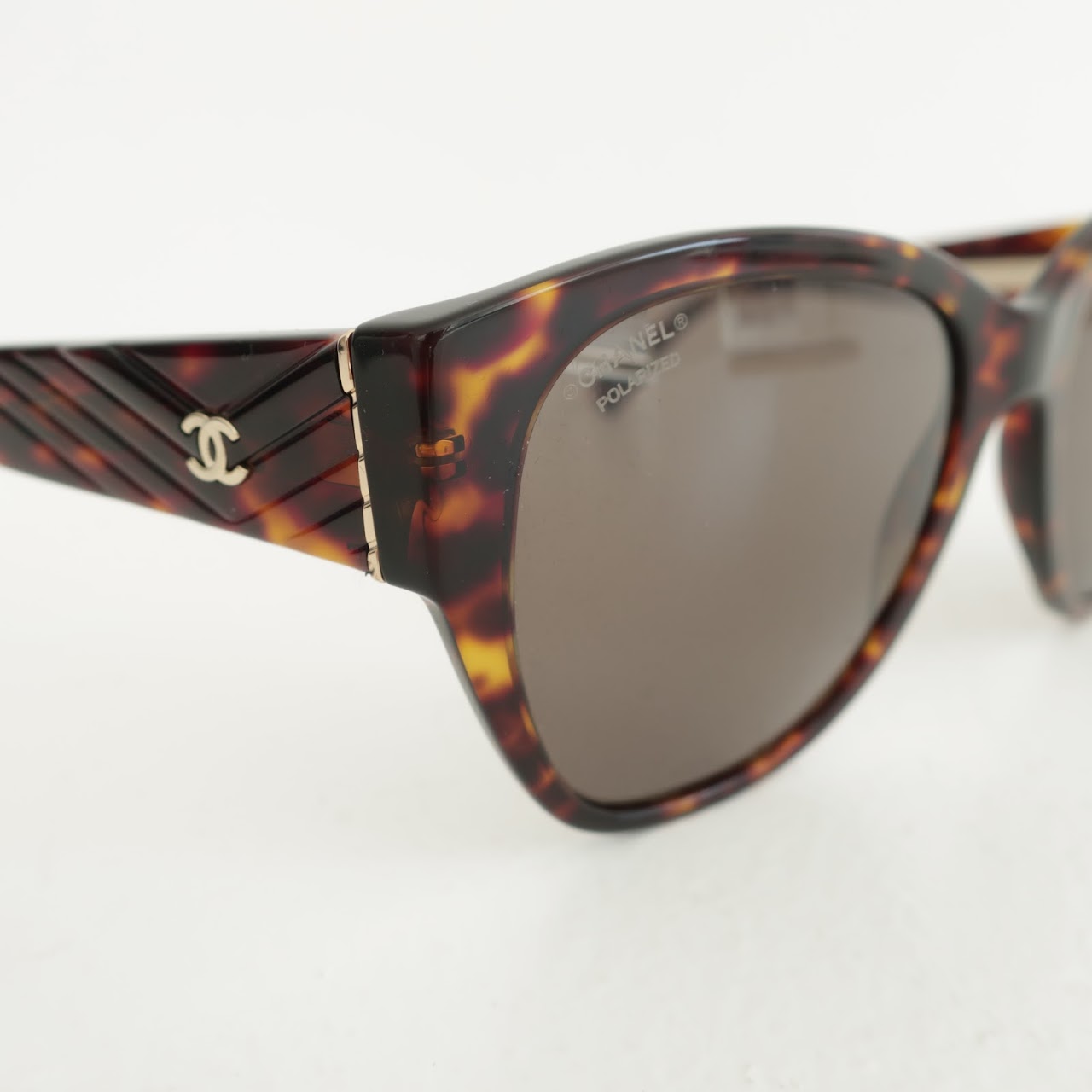 Chanel Faux Tortoise Shell Sunglasses