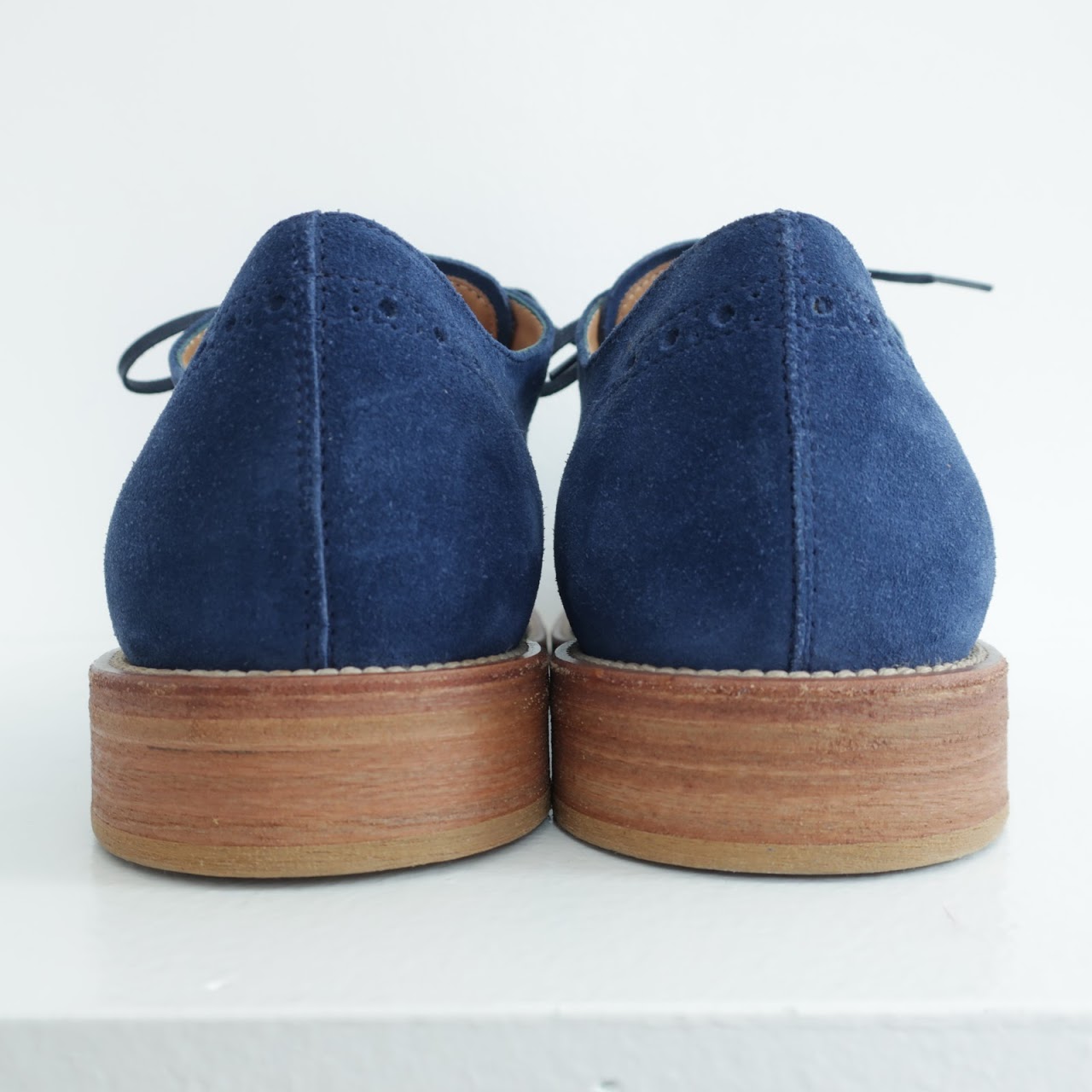 Tod's Blue Suede Brogues