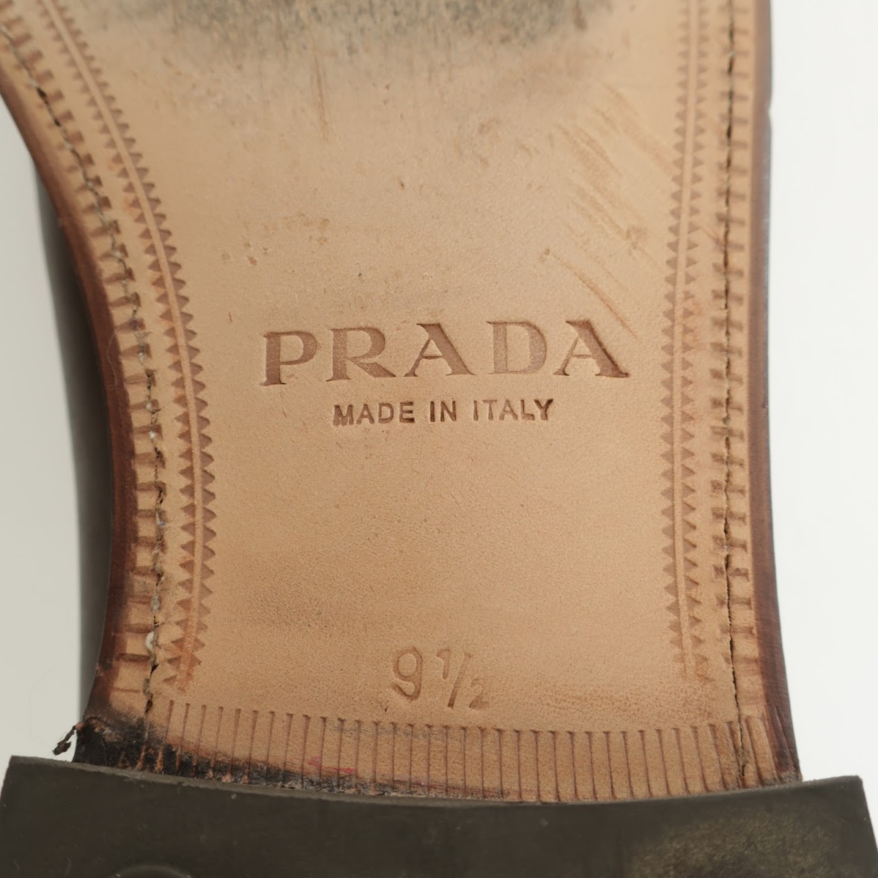 Prada Brown Leather Loafers