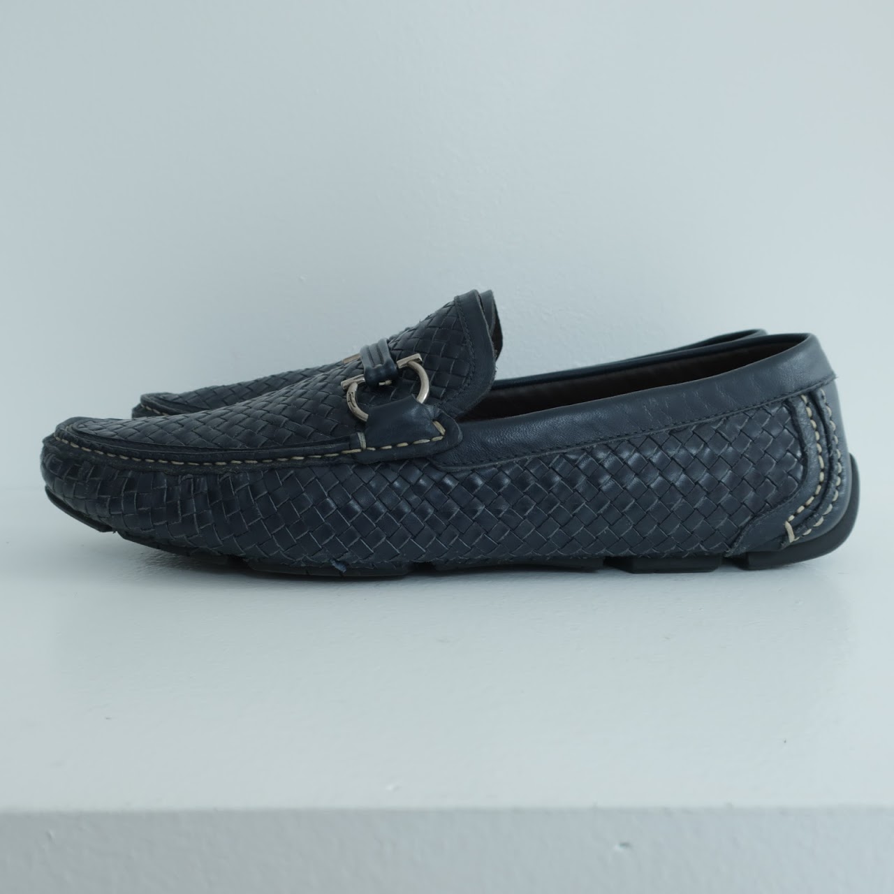 Salvatore Ferragamo Woven Leather Loafers