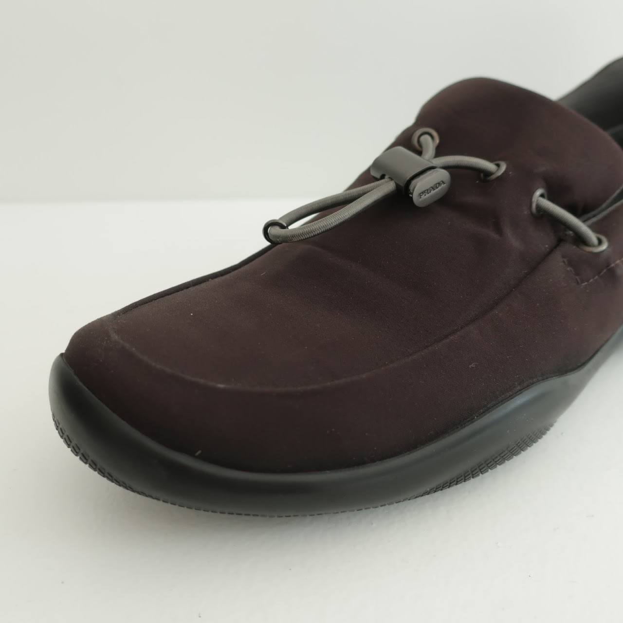 Prada Brown Nylon Loafers