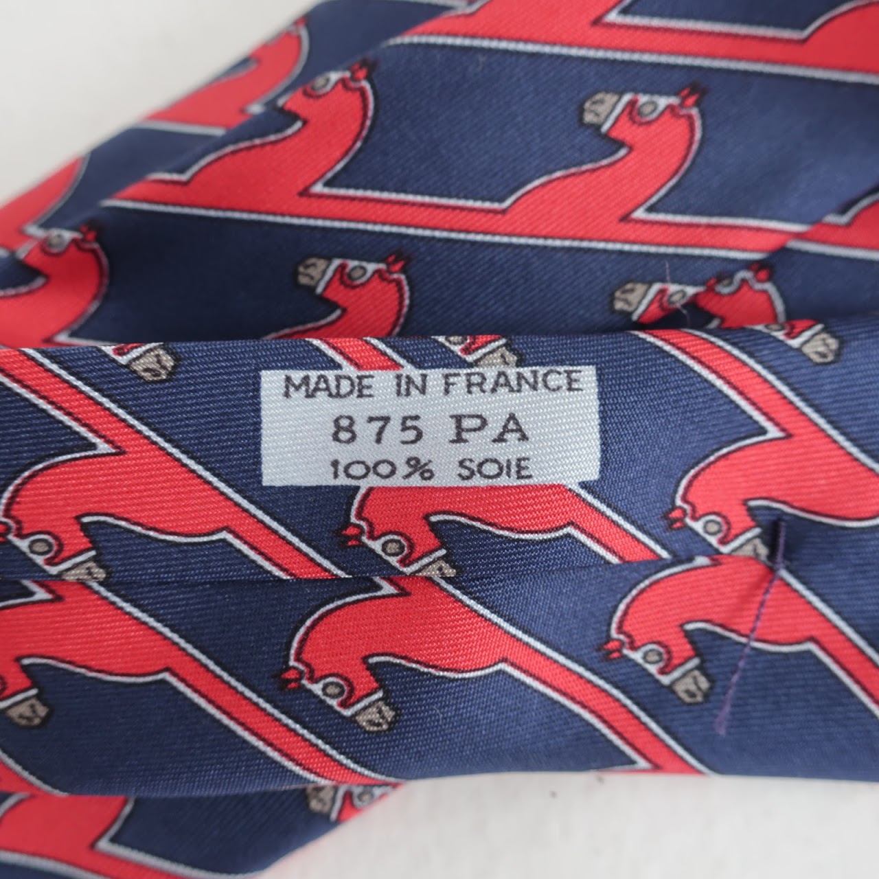 Hermès Red Horse Tie