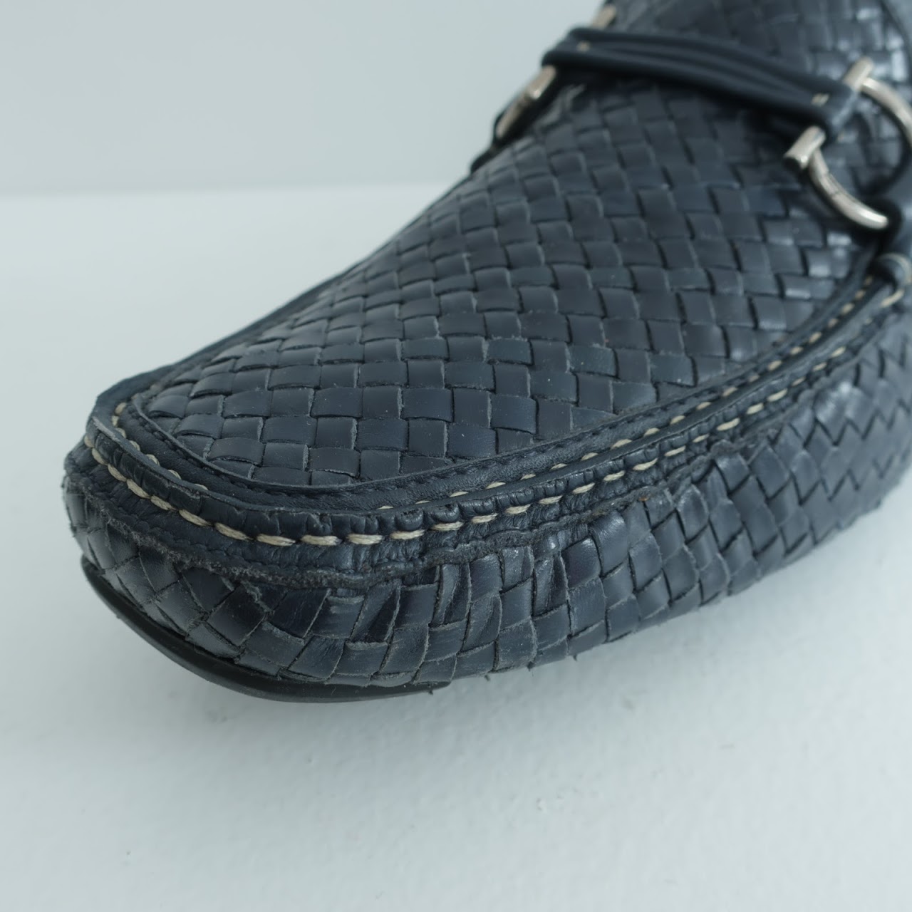 Salvatore Ferragamo Woven Leather Loafers