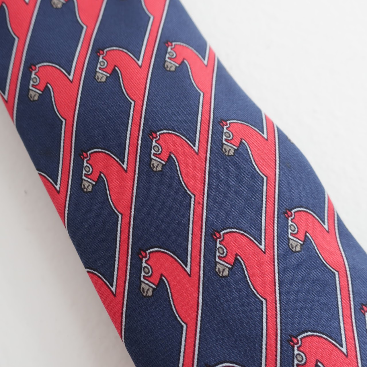 Hermès Red Horse Tie