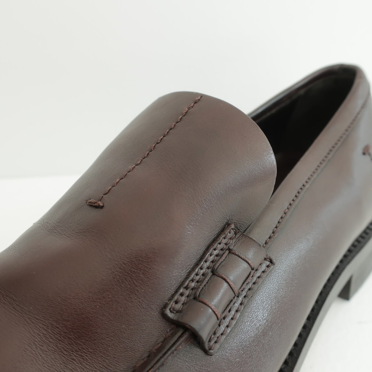 Prada Brown Leather Loafers