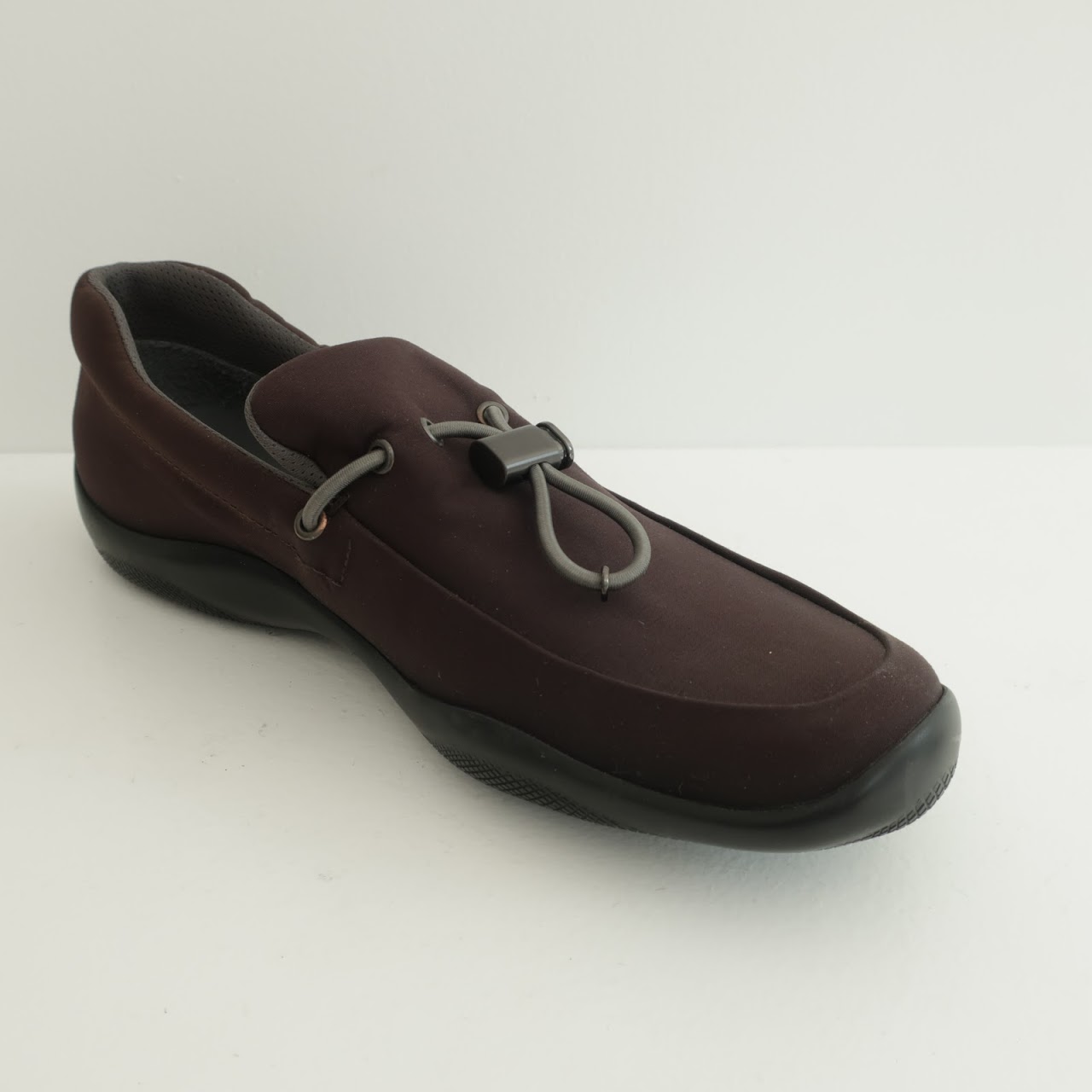 Prada Brown Nylon Loafers