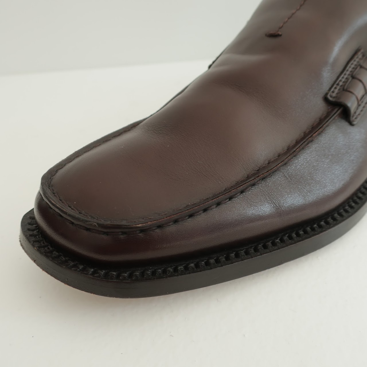 Prada Brown Leather Loafers