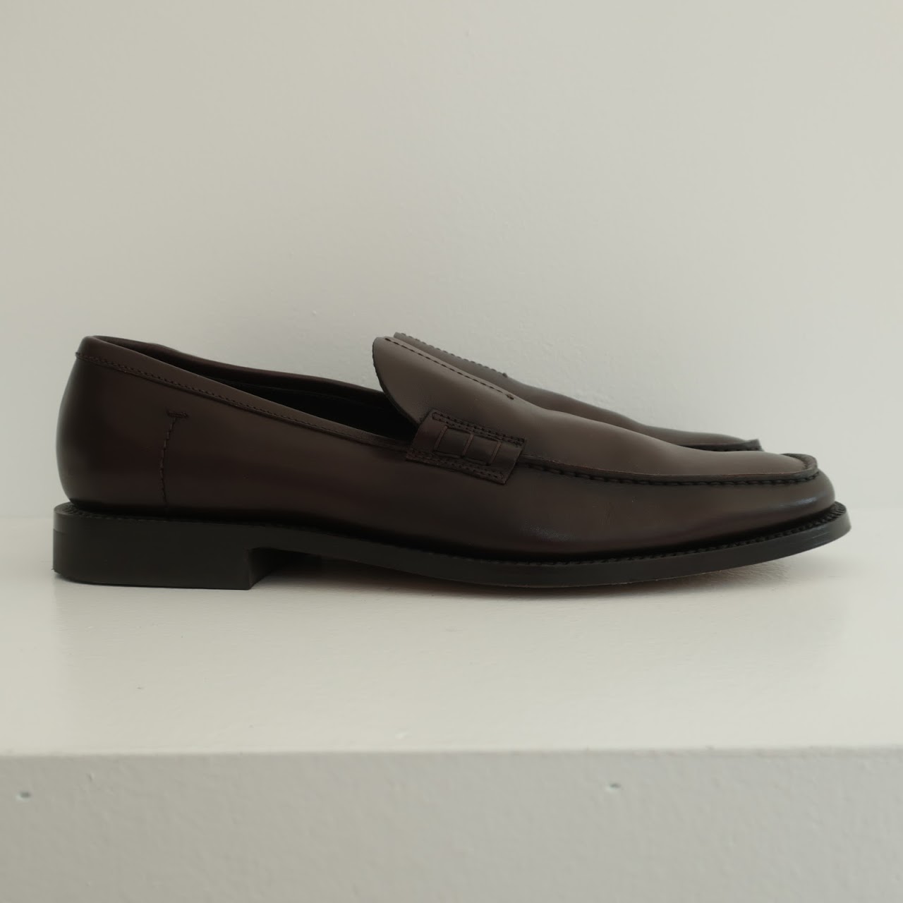 Prada Brown Leather Loafers