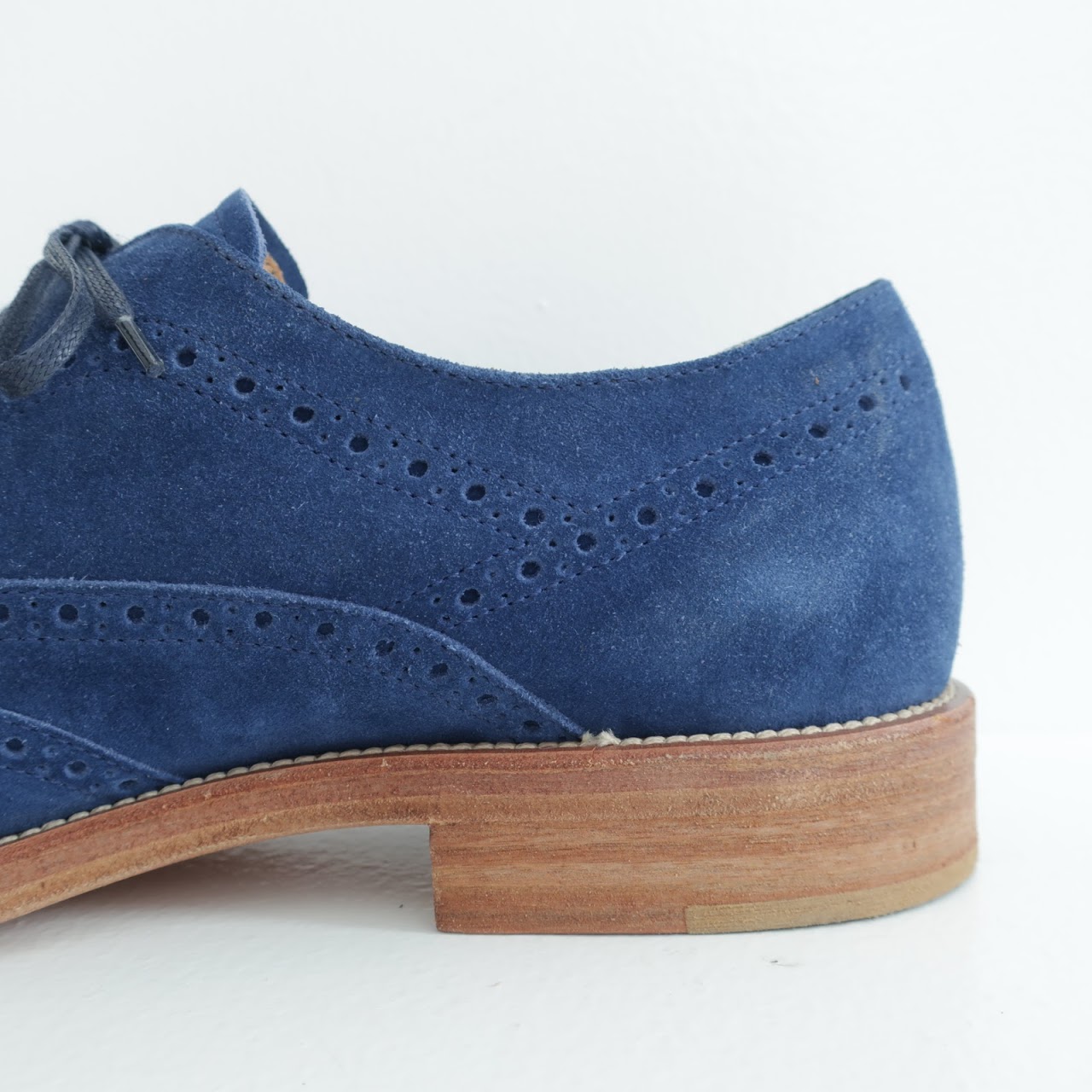 Tod's Blue Suede Brogues