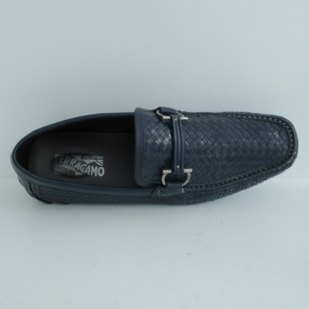 Salvatore Ferragamo Woven Leather Loafers