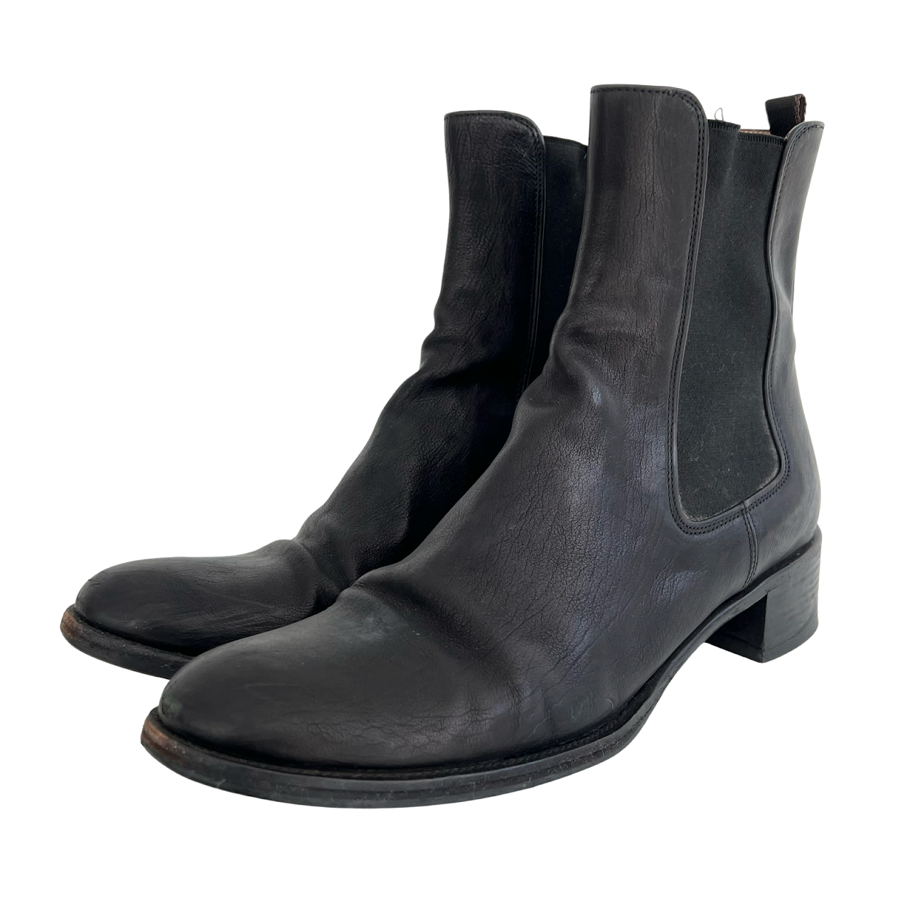 Prada Leather Chelsea Boots