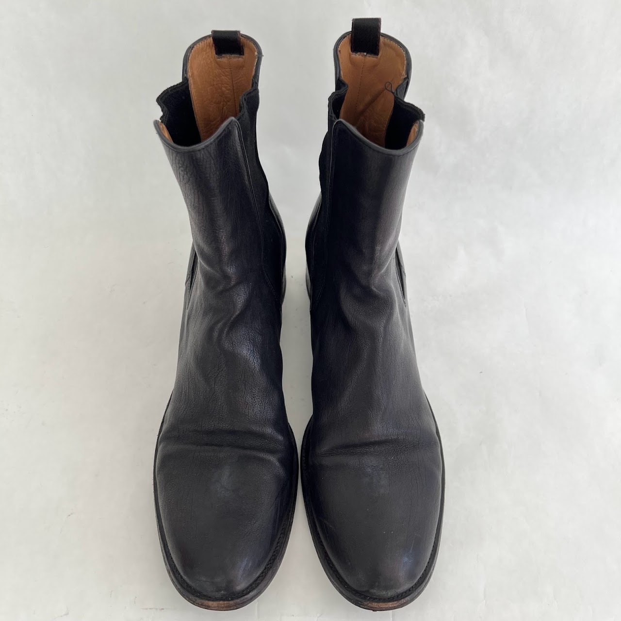 Prada Leather Chelsea Boots