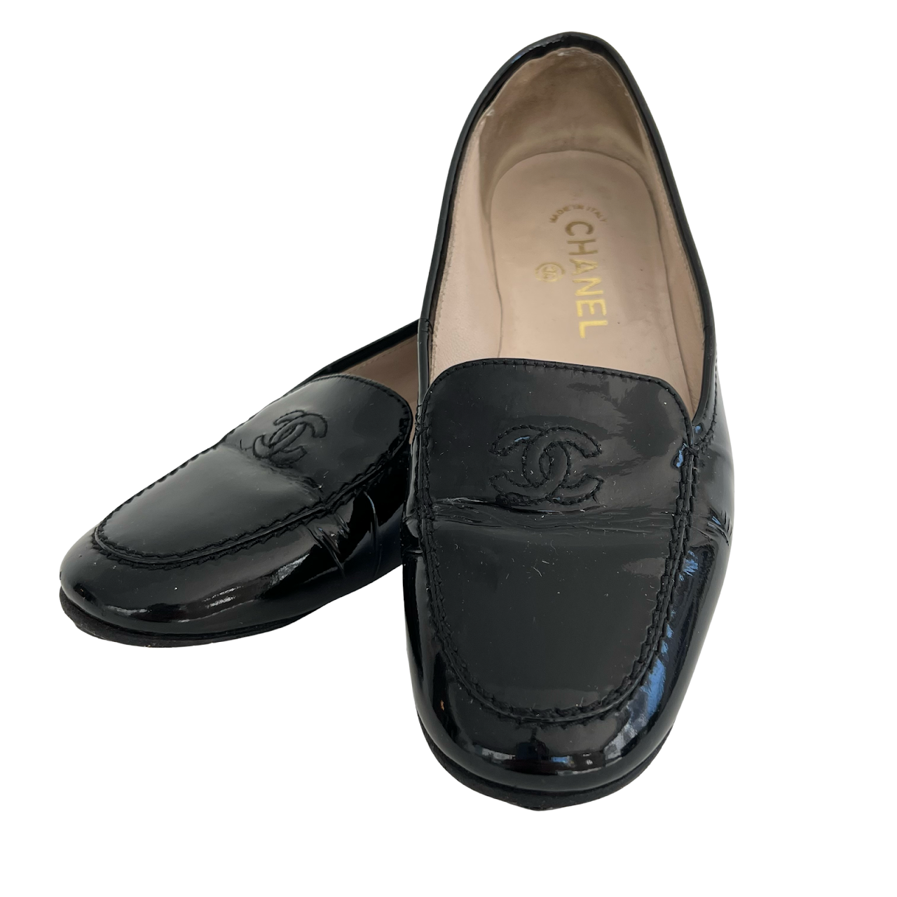 Chanel Patent Leather Loafers