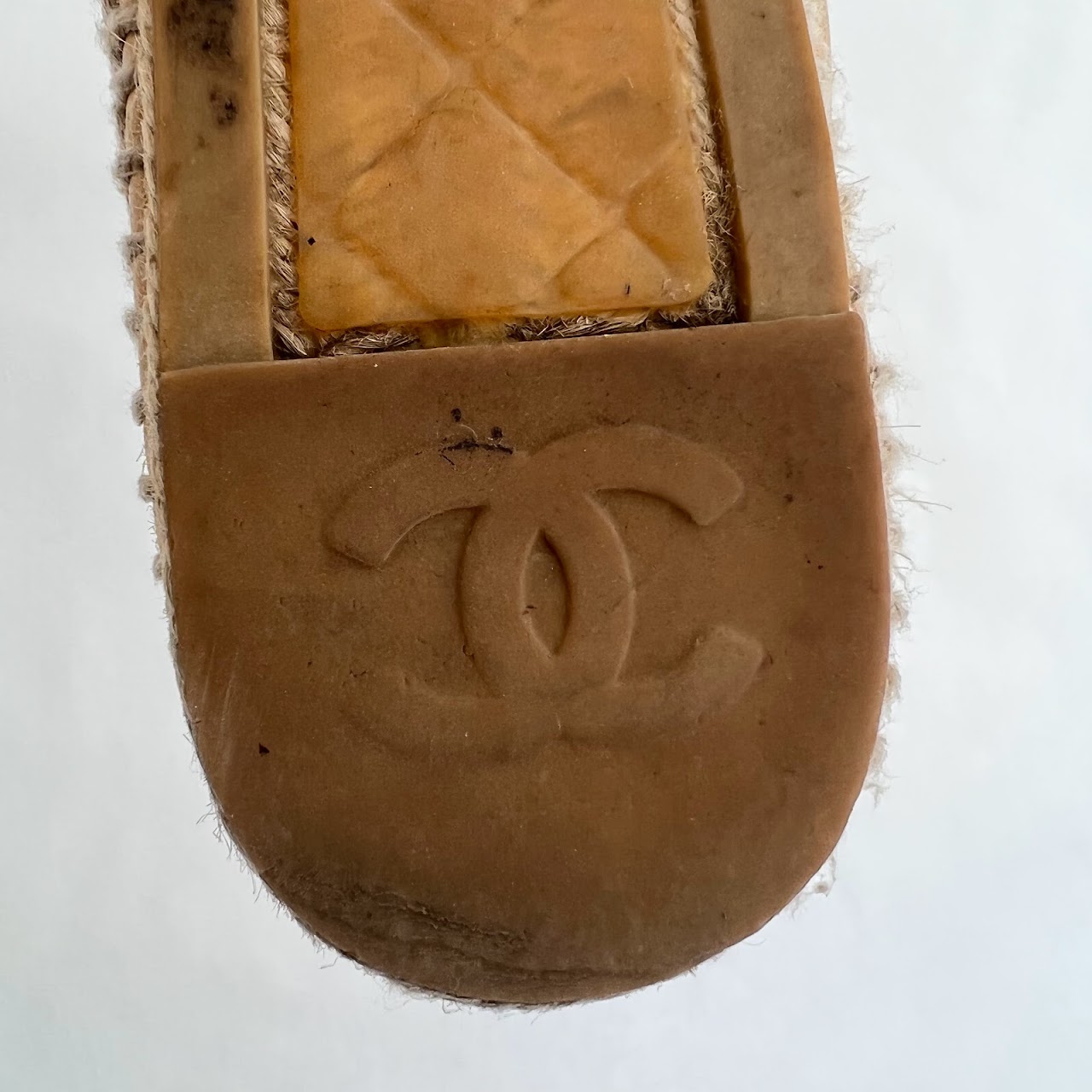 Chanel Beige & Black Espadrilles