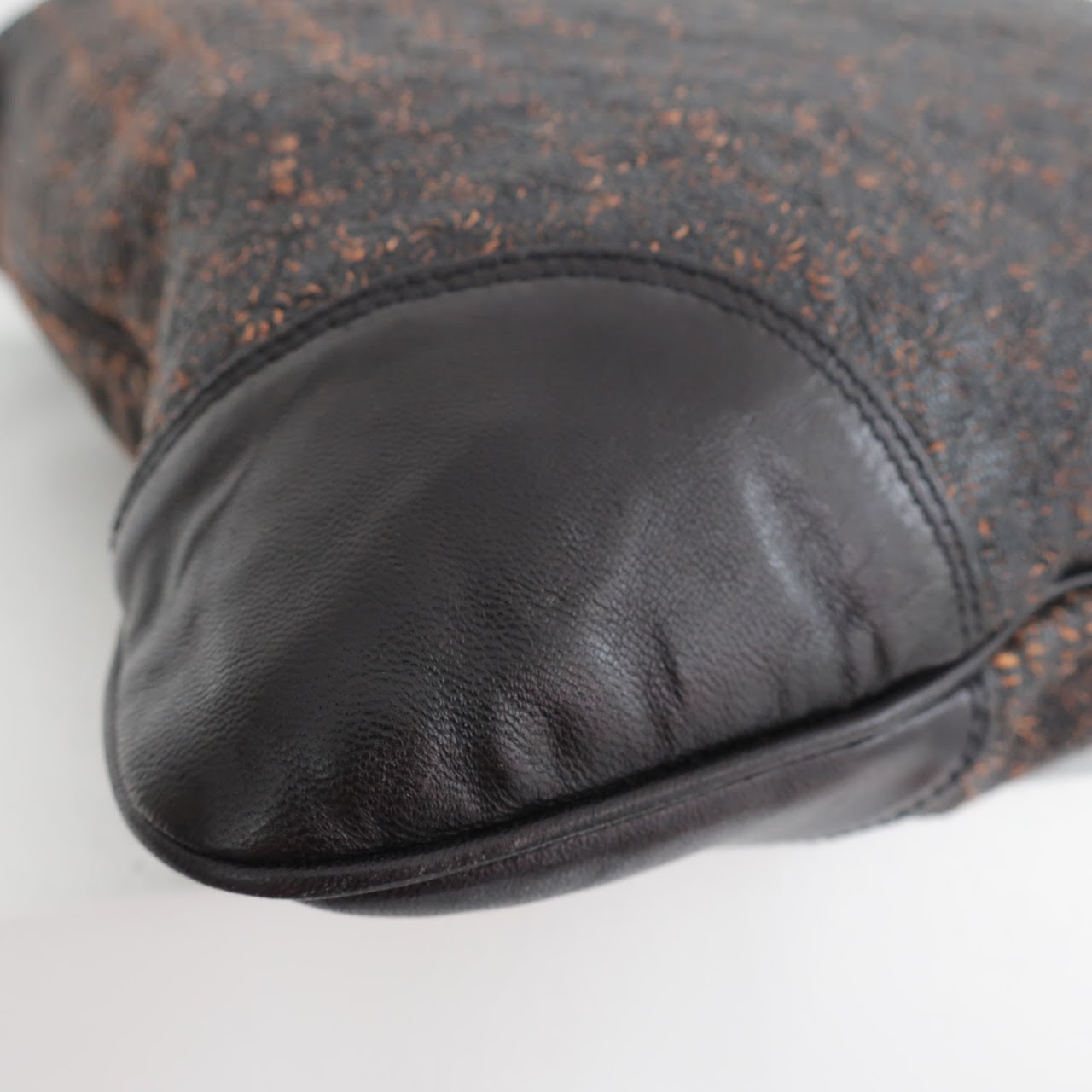 Dries Van Noten NEW Laser Cut Leather Shoulder Bag