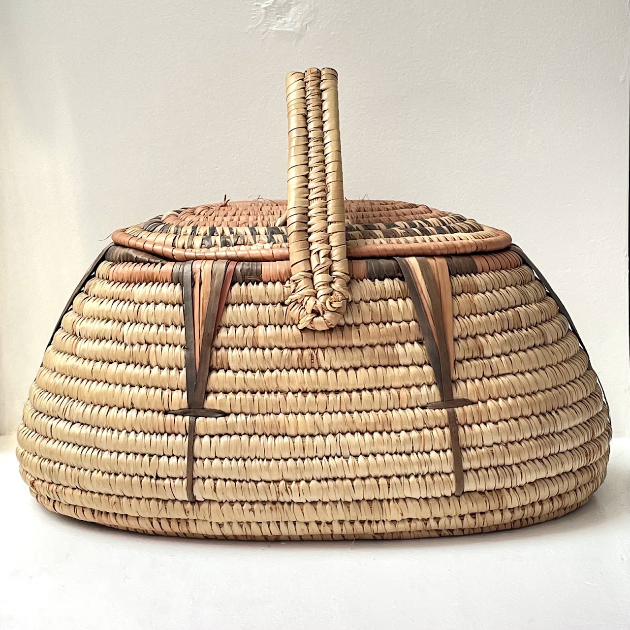 African Lidded Basket