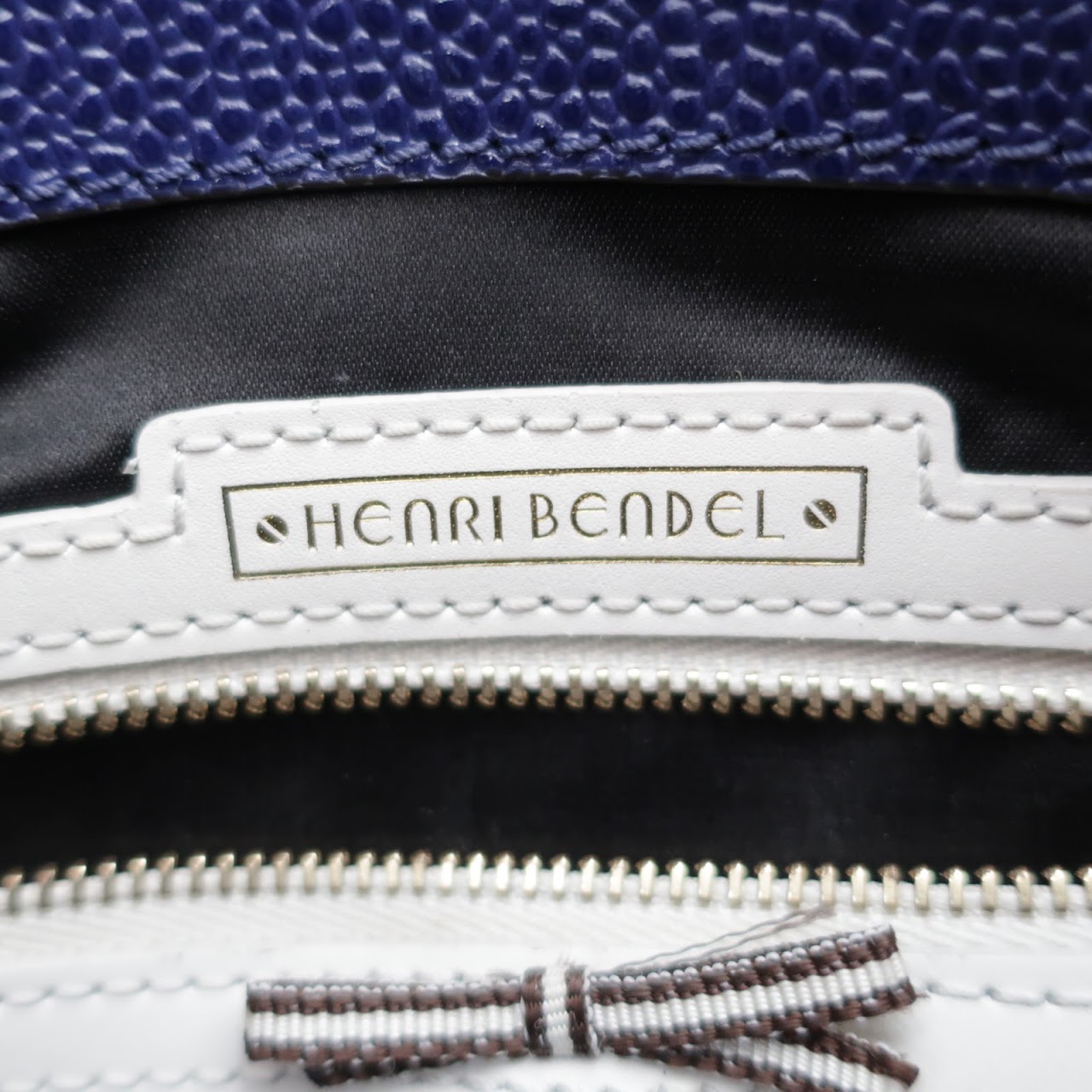 Henri Bendel Purple Leather Shoulder Bag