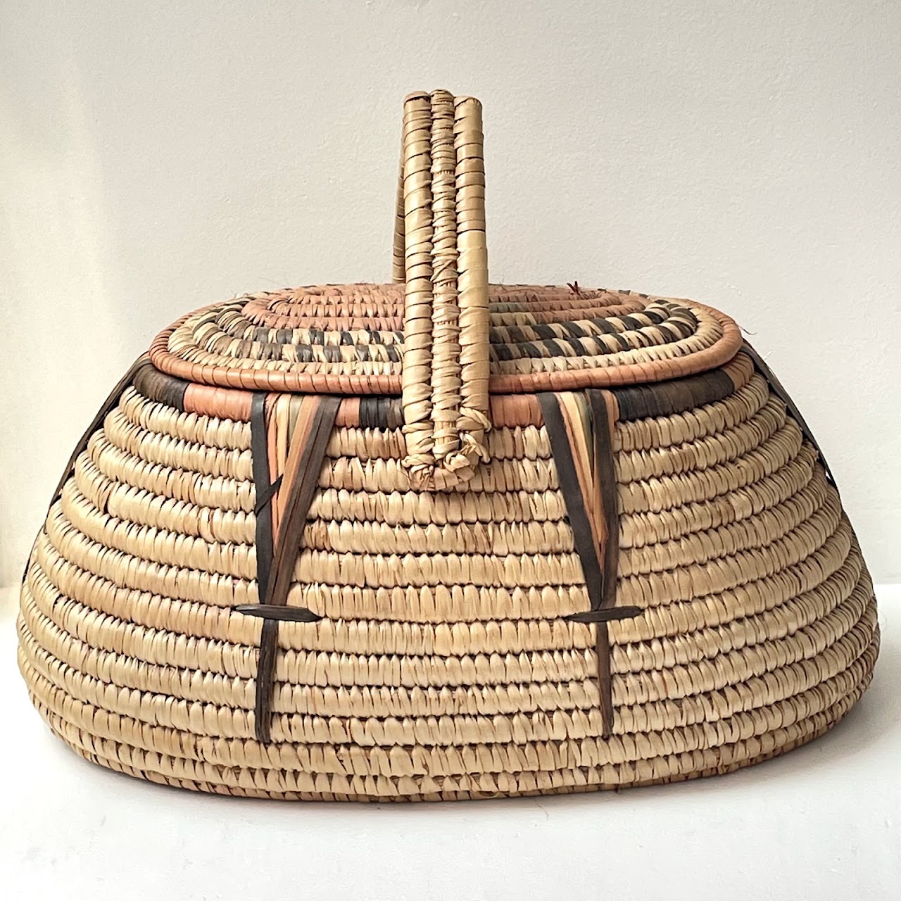 African Lidded Basket