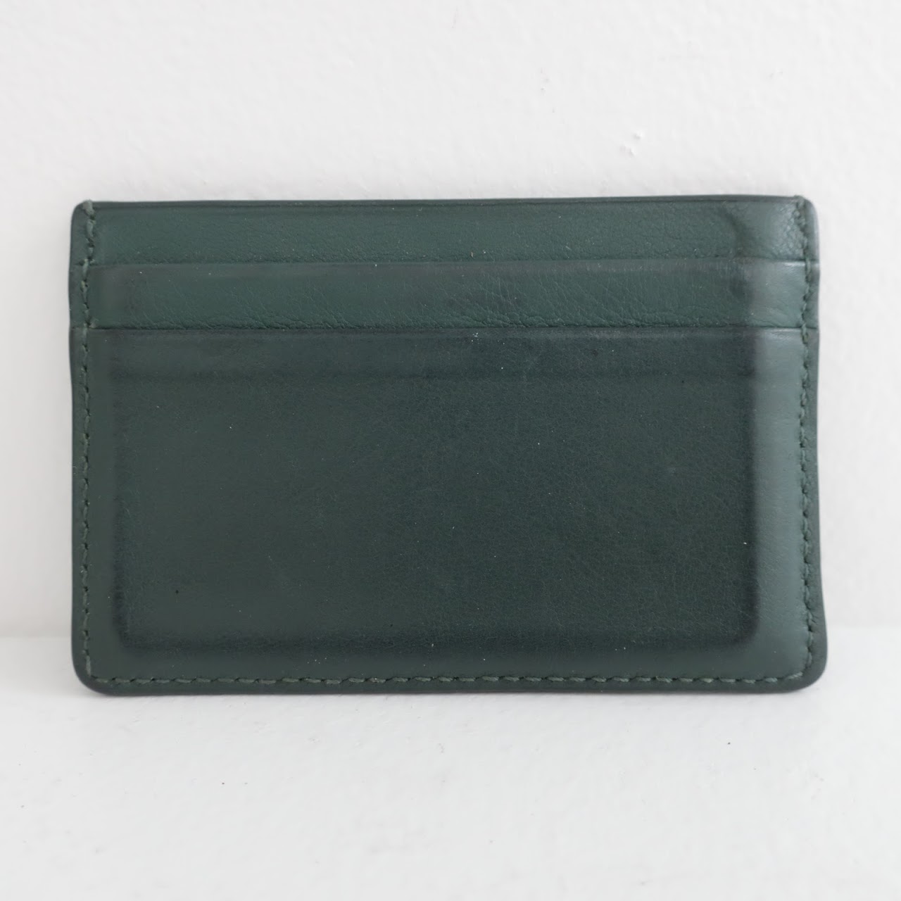 Tiffany & Co. Green Leather Card Wallet