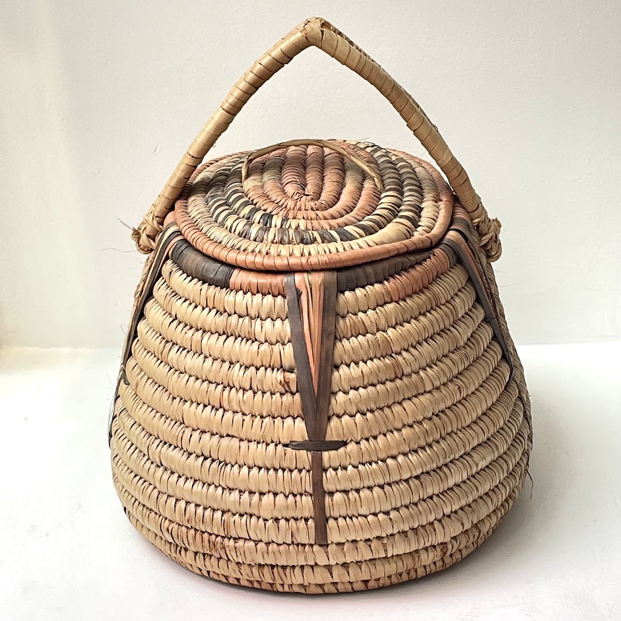 African Lidded Basket