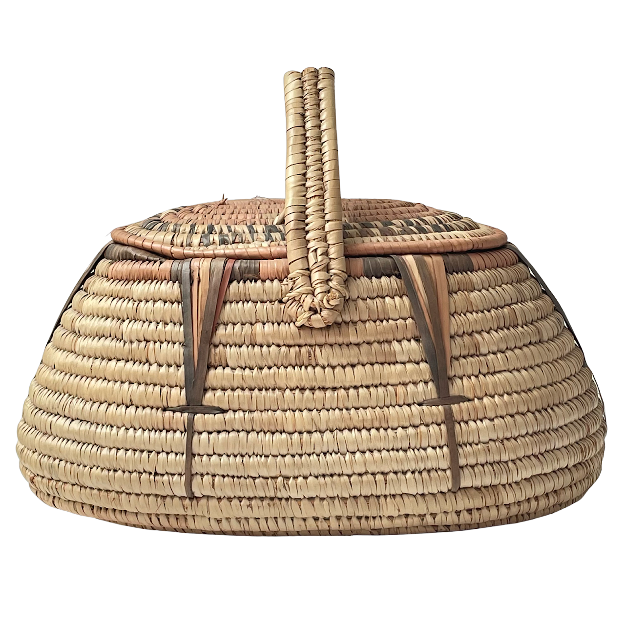 African Lidded Basket