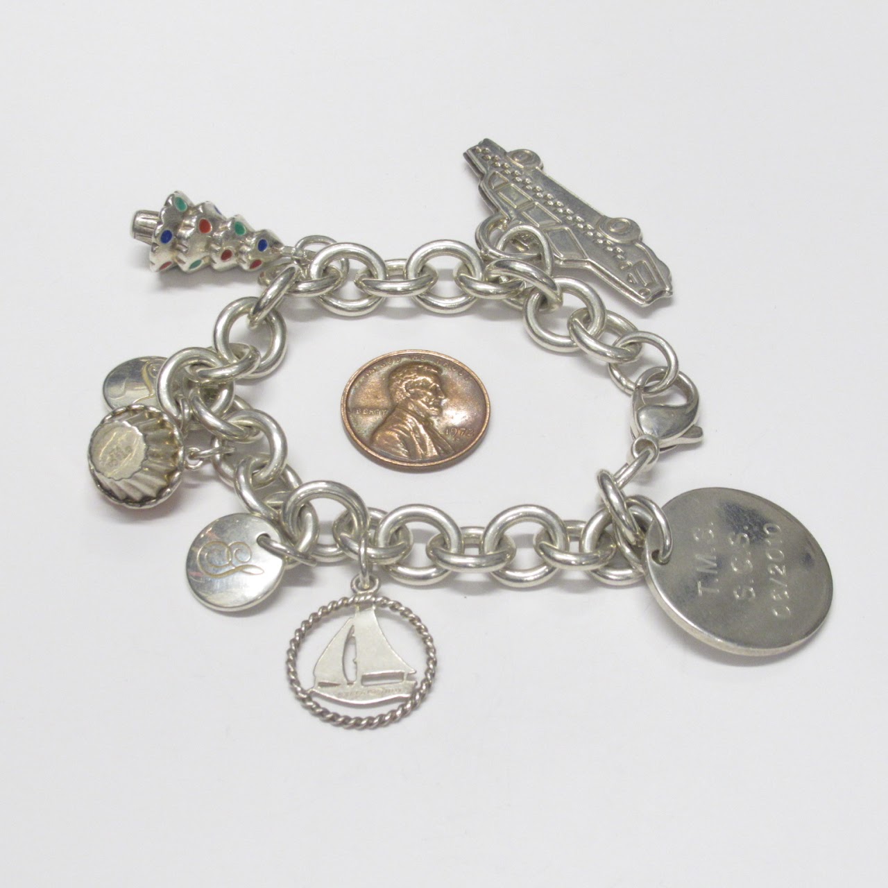 Tiffany & Co. Sterling Silver Charm Bracelet