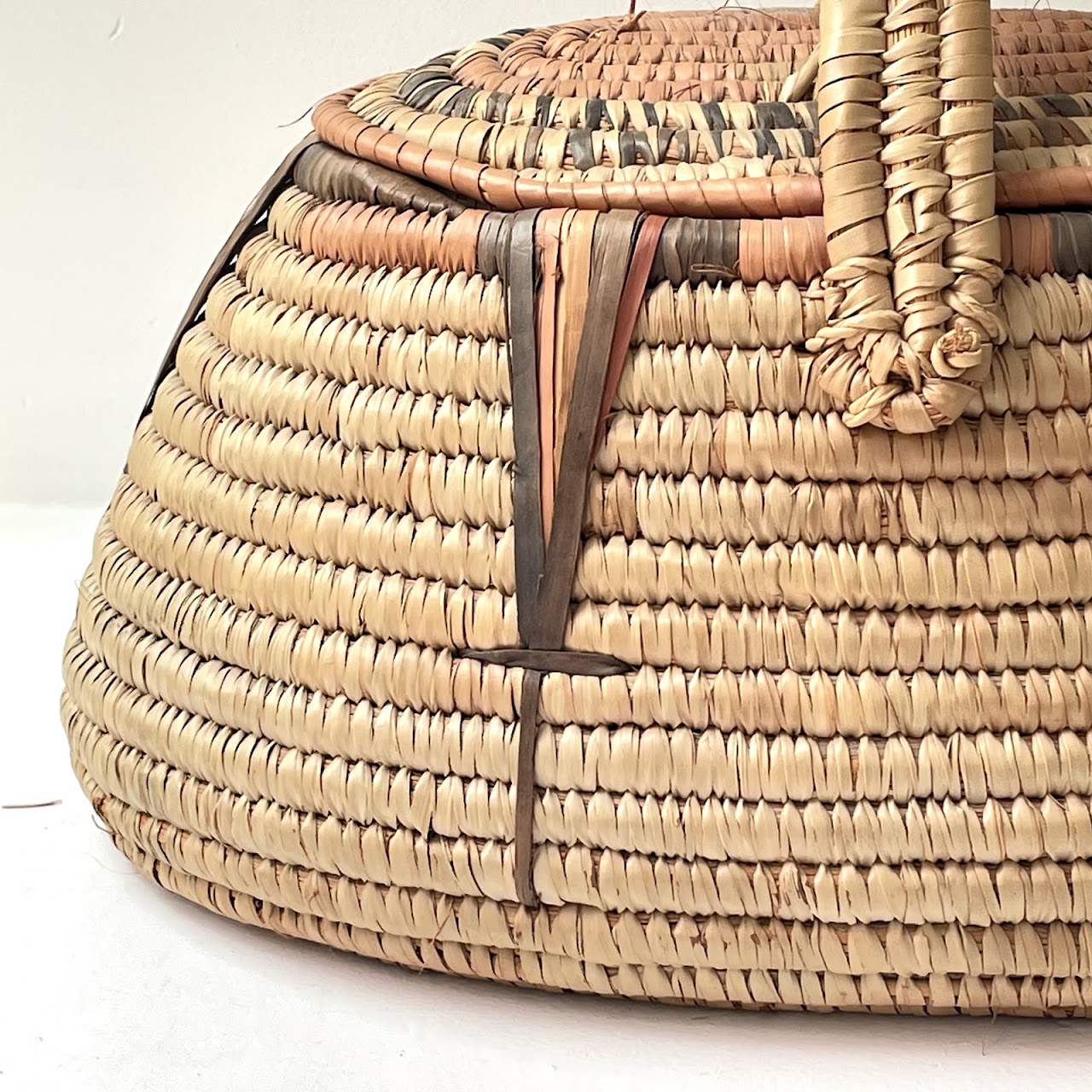 African Lidded Basket