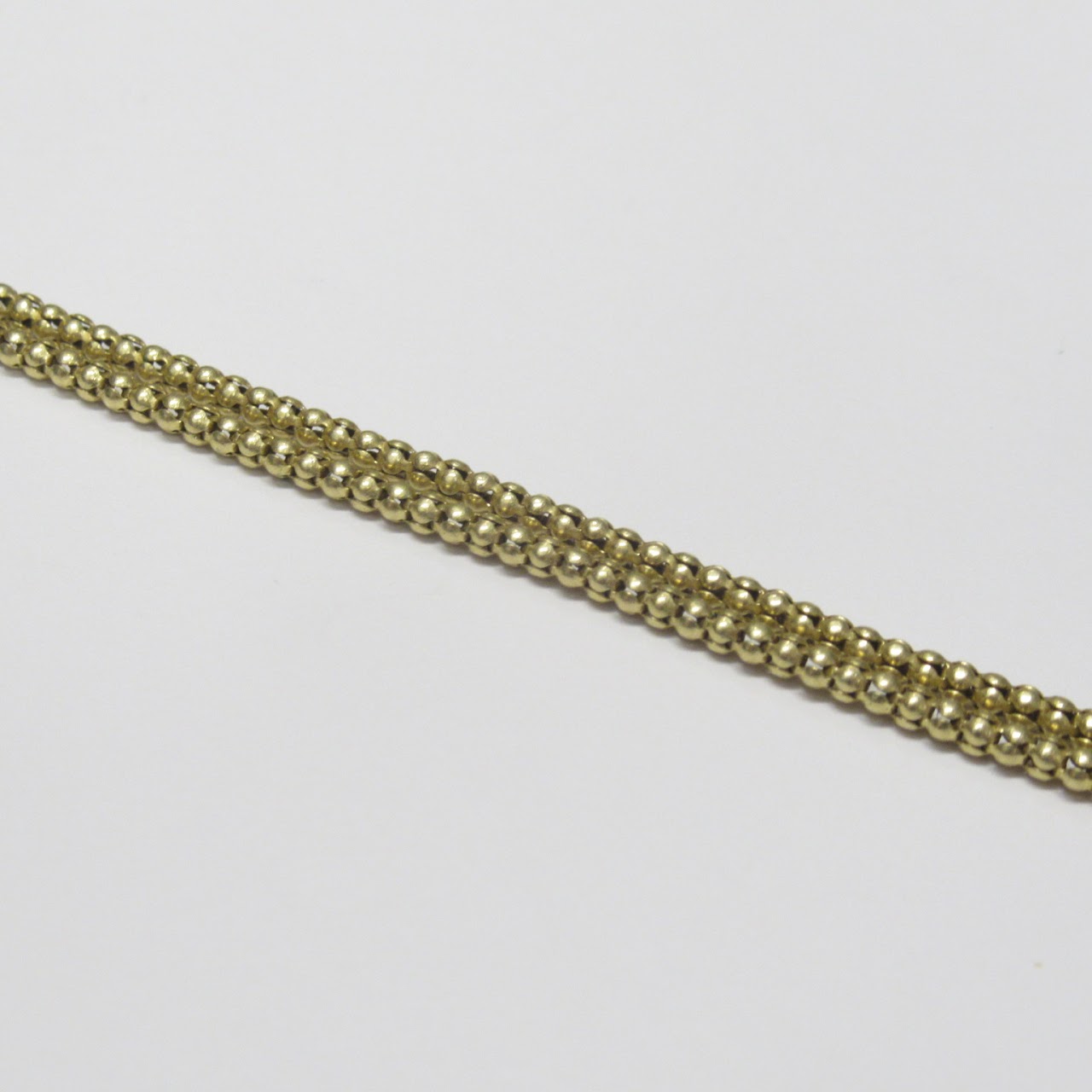 14K Gold Hollow Chain Necklace