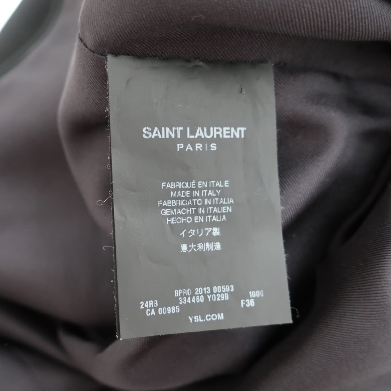 Saint Laurent Crystal Embellished Dress