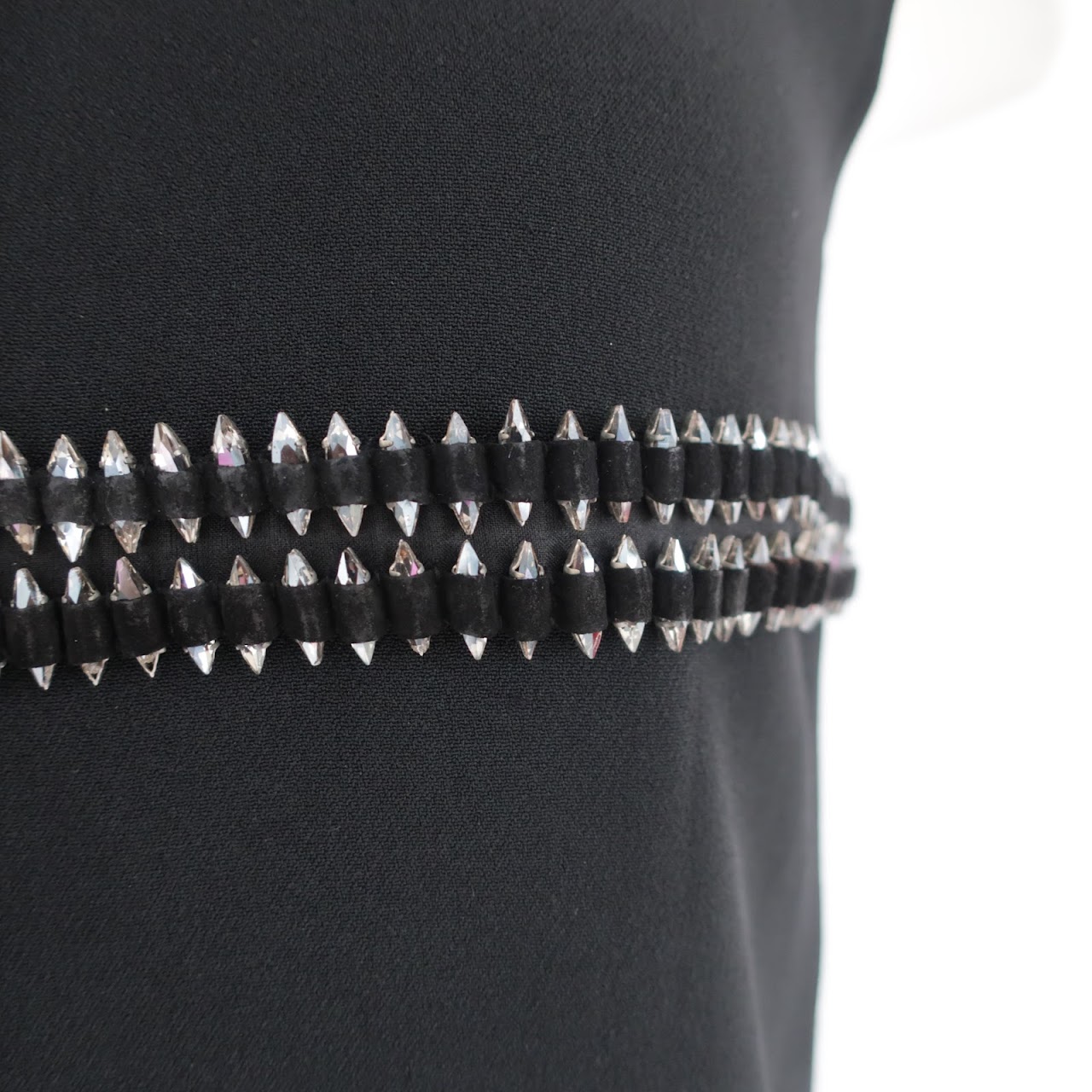 Saint Laurent Crystal Embellished Dress