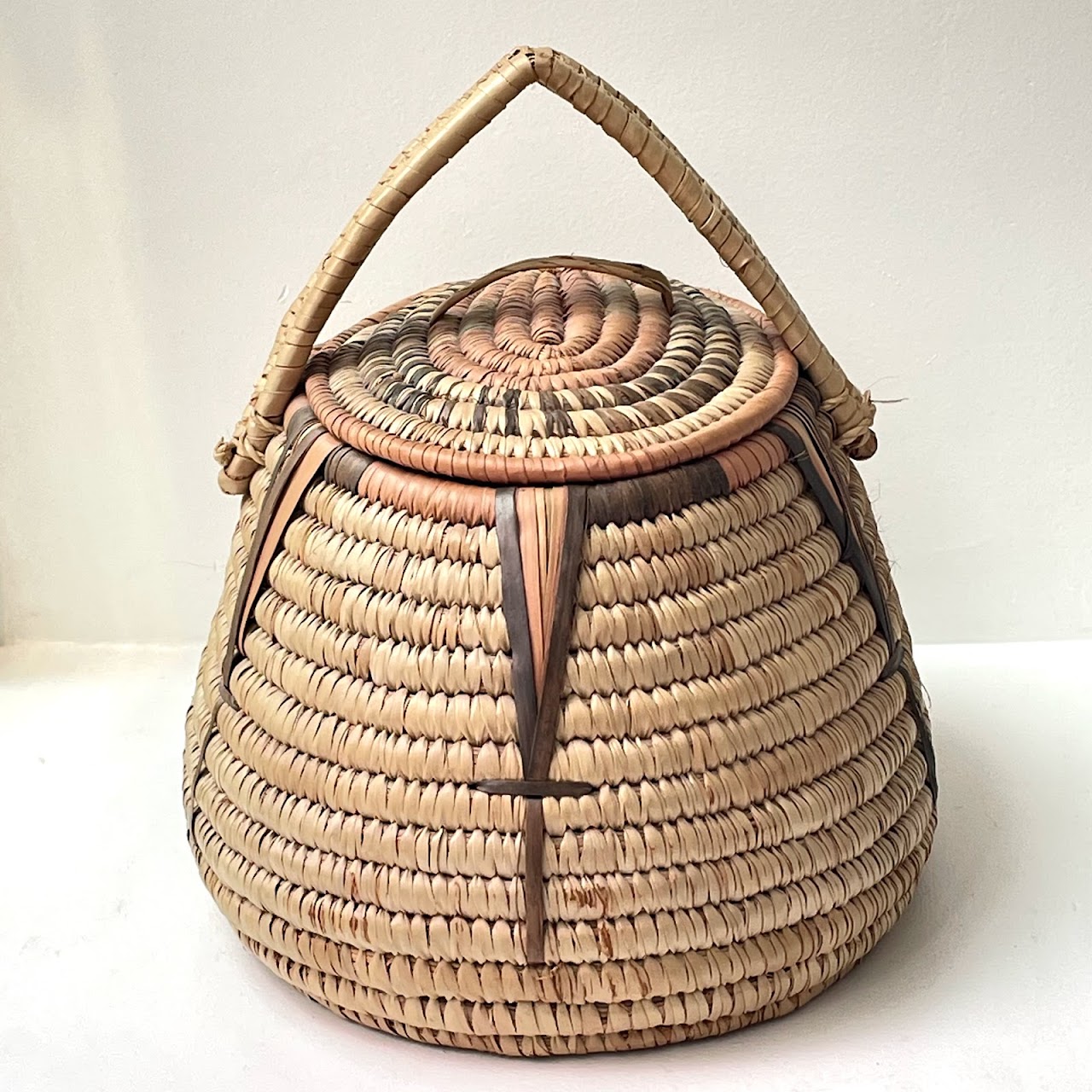 African Lidded Basket