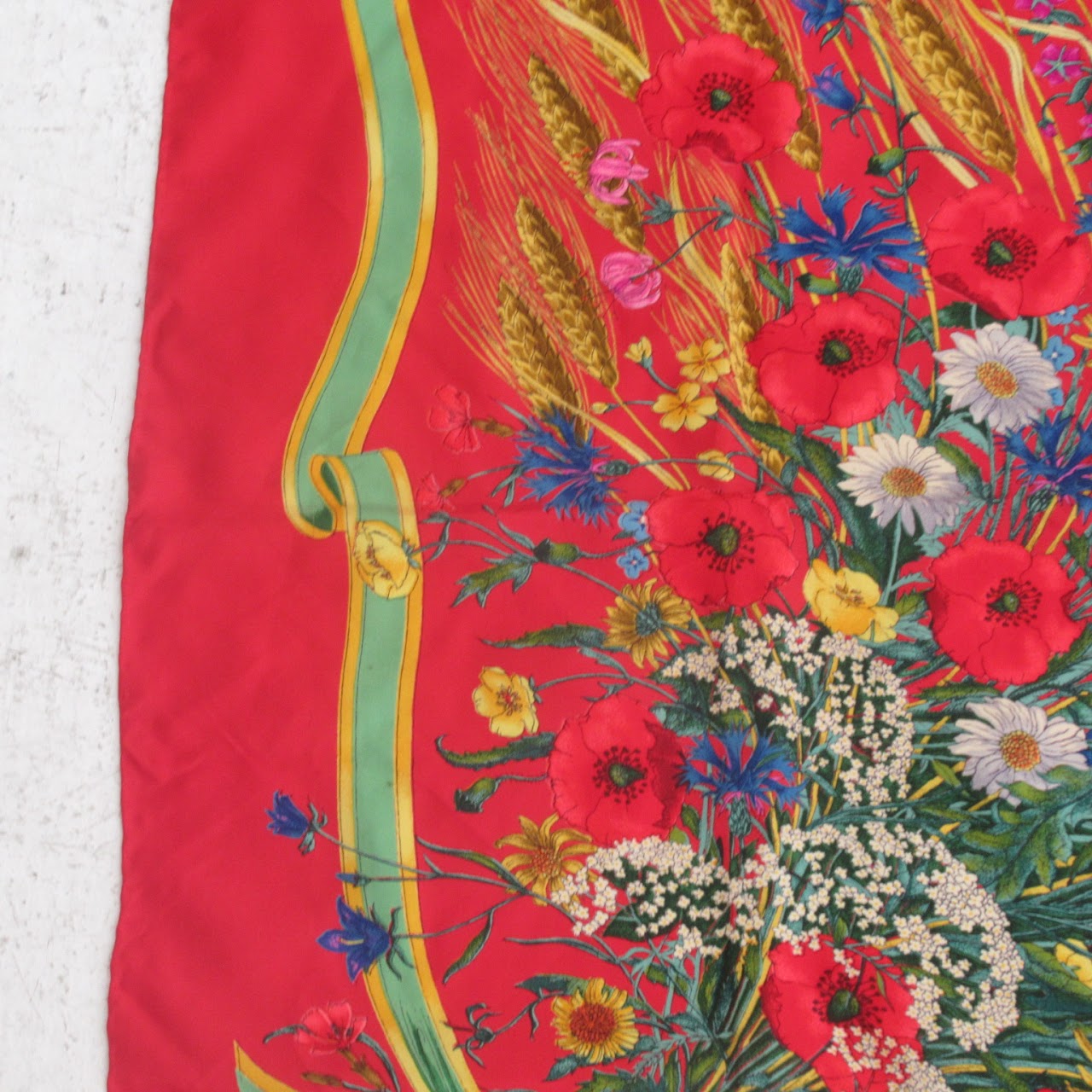 Gucci Silk Floral Scarf