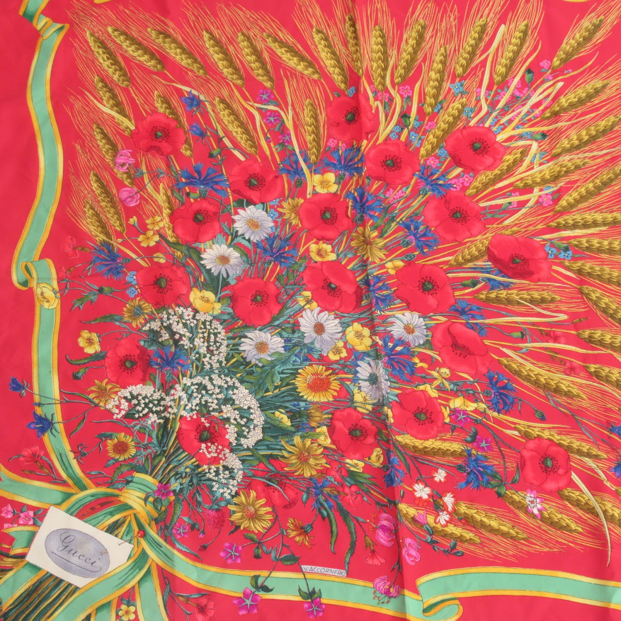 Gucci Silk Floral Scarf